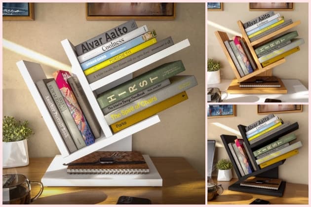 Prateleira Organizadora de Livros Porta Revistas Para Decoração de Casa Livreiro