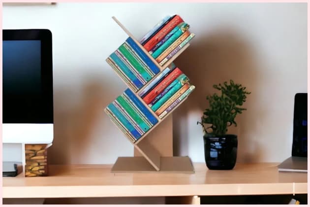 Livreiro Prateleira Organizadora de Livros Porta Revistas em MDF Para Decoração de Casa Livreiro