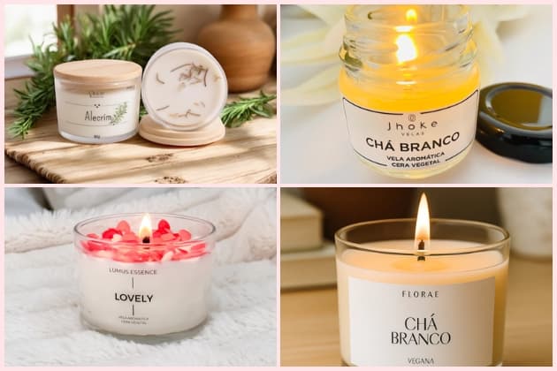 Velas aromáticas perfumada