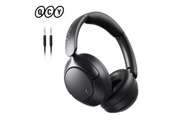 QCY H3 Pro ANC Wireless Headphone 50dB Noise Canceling Hi-Res Spatial Audio Earphone with LDAC Bluetooth 5.4 Over Ear Headset