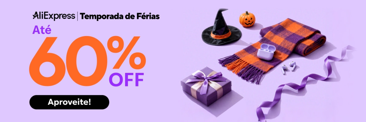 AliExpress libera cupons exclusivos e descontos de até 60% por tempo limitado AliExpress libera cupons exclusivos e descontos de até 60% por tempo limitado