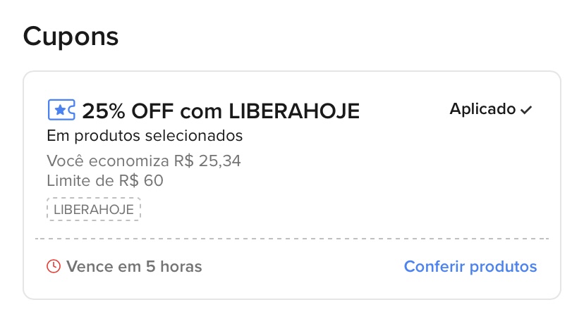 Tem novo cupom de 25% OFF no Mercado Livre